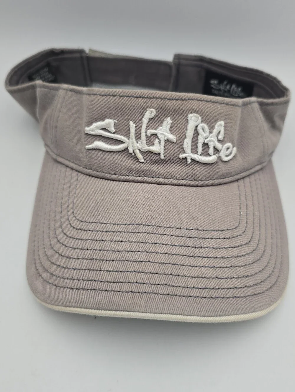 Salt Life Cotton Gray Adjustable Visor